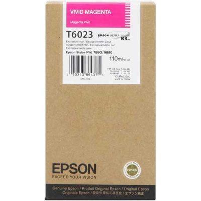 Epson T602300 magenta (vivid magenta) original ink cartridge