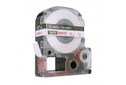 Epson LC-SS12RW, 12mm x 8m, red text / white tape, compatible tape