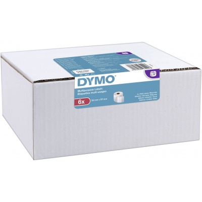 Dymo 11354, 2093094, 57mm x 32mm original paper labels, 6pcs