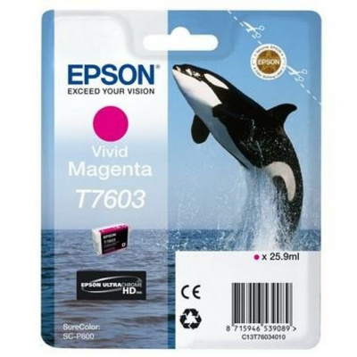 Epson T7603 C13T76034N10 vivid magenta original ink cartridge