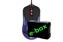 E-blue Auroza Gaming V2 Mouse, 5000 DPI, optical, 6 buttons, wired USB, black, gaming, e-box