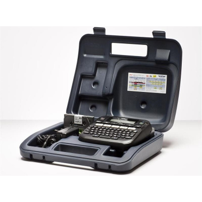 Brother PT-D210VP PTD210VPYJ1 label maker with case