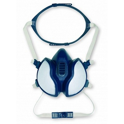 3M 4251+ Half Mask with Integrated FFA1P2RD Filters; greater exhalation valve permeability