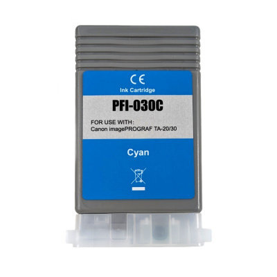 Canon PFI-030C, 3490C001 cyan compatible ink cartridge