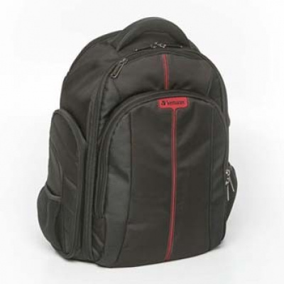 Backpack for camera/laptop, polyester, black, Melbourne, with tablet pocket, 21x35.5x45cm Verbatim