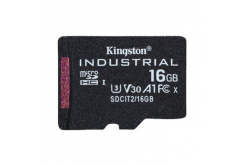 Kingston memory card Industrial C10, 16GB, micro SDHC, SDCIT2/16GBSP, UHS-I U3 (Class 10), V30, A1, pSLC card