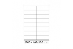 Self-adhesive labels 105 x 35 mm, 16 labels, A4, 100 sheets