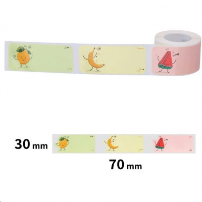 Niimbot A2A78838401, 30x70mm, 110pcs, Fruit, colorful self-adhesive labels