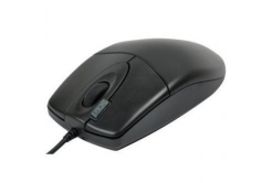 A4Tech Mouse OP-620D, 800 DPI, optical, 3 buttons, wired USB, black, classic, 2click