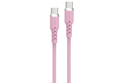 Powerton ENERGY PASTEL EDITION USB-C Cable, 100W, 1m, silicone, pink