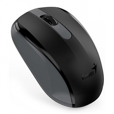 Genius Mouse NX-8008S 31030028400, 1200DPI, 2.4 [GHz], optical, 3tl., wireless USB, black-grey, 1 pc AA