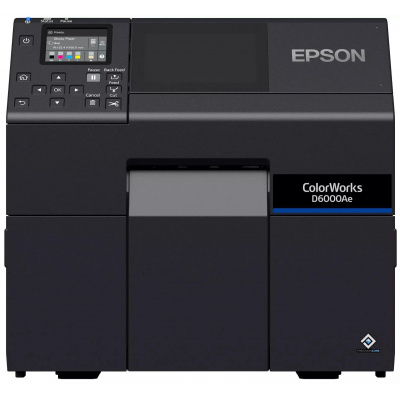 Epson ColorWorks D6000 (Ae) C31CL90102 color label printer, cutter, disp., USB, Ethernet, black
