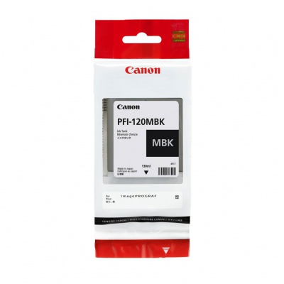 Canon original ink cartridge PFI120MBK, matte black, 130ml, 2884C001, Canon TM-200, 205, 300, 305