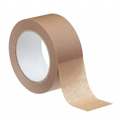 3M 3444 Paper Packaging Tape, 50 mm x 50 m (36 rolls per box)