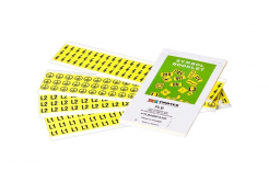 Partex PLB025025H40.LIT labels 25x25 mm, lightning in a triangle, yellow, 10x12pcs