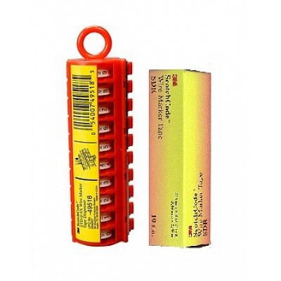 3M STD Dispenser with ten strips for marking cables with digits 0–9 + replacement refill (in blister packaging)