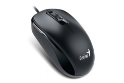 Wired mouse, Genius DX-110, black, optical, 1200 DPI, USB-C