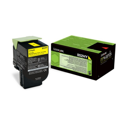 Lexmark 80C2HYE yellow original toner