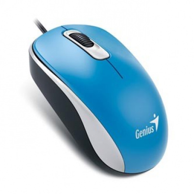 Genius Mouse DX-110 31010116110, 1000DPI, optic, 3tl., wired USB, blue, standard, universal