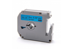 Brother MK-521, 9mm x 8m, black text / blue tape, compatible tape