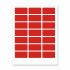 Self-adhesive labels 63,5 x 29,6 mm, 27 labels, A4, 20 sheets, red