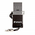 VERBATIM Dual USB Drive 64 GB - OTG/USB 2.0 for Smartphones & Tablets