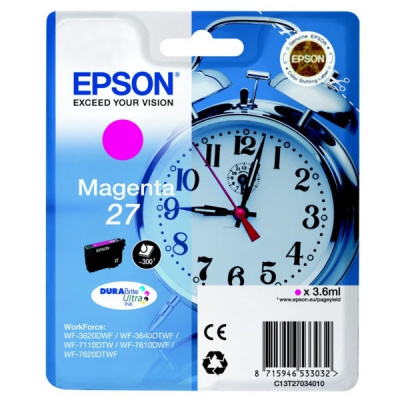 Epson T27034022, 27 magenta original ink cartridge