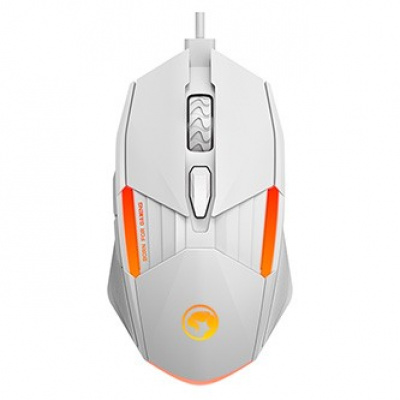 Mouse wired USB, Marvo M291 M291 WH, white, optic, 6400DPI