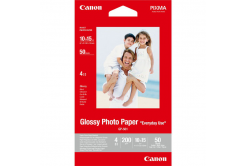 Canon Glossy Photo Paper, foto papír, lesklý, GP-501, bílý, 10x15cm, 4x6&quot;, 210 g/m2, 50 pcs 0775B081, inkoustový