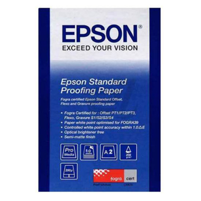 Epson Standard Proofing Paper S045006 C13S045006, 205 g/m2, A2, 50pcs, semi-matte, inkjet, white, photo paper