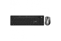 Genius KM-8216S COPILOT, keyboard set with wireless optical mouse, CZ/SK, classic, black