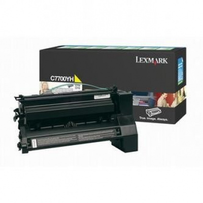 Lexmark C7700YH yellow original toner