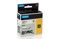 Dymo D1 18444, S0718600, 12mm x 5,5m black text / white tape, original tape