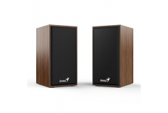 Genius speakers SP-HF180, 2.0, 6W, brown, volume control, wooden, 150Hz-20kHz
