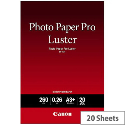 Canon Photo Paper Pro Luster 6211B008, 260 g/m2,  A3+, bílý, inkoustový lesklý foto papír