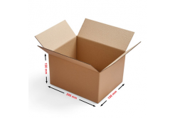 Kartonová krabice, hnědá, 200x150x150mm, 25 KS