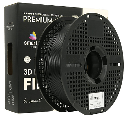Smart Print FG-S208-E1, 3D filament, PETG + CF, 1,75mm, 1000g, Black