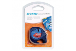 Dymo LetraTag 91203, S0721630, 12mm x 4m, black text/red tape, originální pásk