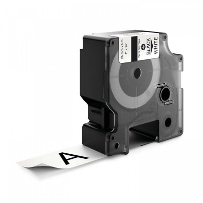 Dymo 1734523, 24mm x 5, 5m black / white, polyester, compatible tape