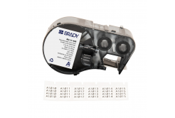 Brady M4-11-498 / 170785, 19.05 mm, Vinyl, black text / white tape