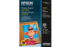 Epson Glossy Photo Paper Premium C13S042547, 200 g/m2, 10x15cm, 50pcs, glossy, inkjet, white, photo paper