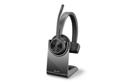 HP Poly Voyage 4310-M 77Y93AA Mono Poly Voyage 4310-M Mono headset with microphone, wireless, black, charge stand, monaural type, Bluetooth