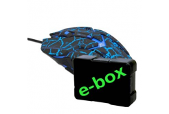 E-blue Auroza Gaming Mouse, 4000 DPI, optical, 6 buttons, wired USB, black, gaming, e-box