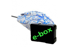 E-blue Auroza Gaming Mouse, 4000 DPI, optical, 6 buttons, wired USB, white, gaming, e-box
