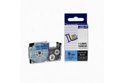 Casio XR-9BU1, 9mm x 8m black / blue, compatible tape