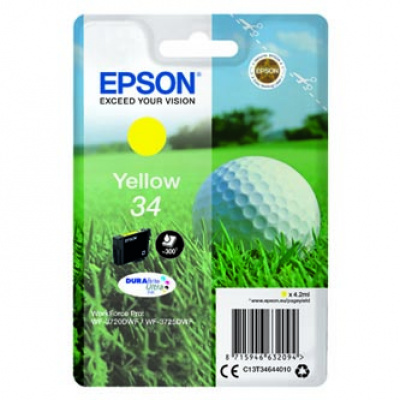 Epson T34644010, T346440 yellow original ink cartridge