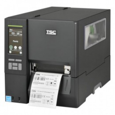 TSC MH641P MH641P-A001-0302, 24 dots/mm (600 dpi), rewinder, disp., RTC, USB, RS232, Ethernet label printer