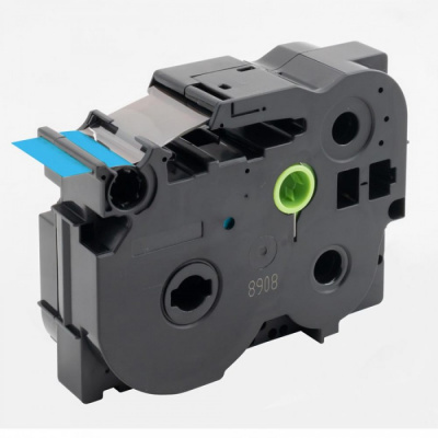 Compatible tape Brother TZ-FX561 / TZe-FX561, 36mm x 8m, flexi, black text / blue tape