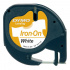 Dymo original tape to the label printer, Dymo, S0718850, black text/white tape, 2m, 12mm, LetraTag ironing tape