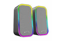 Marvo HAVOC 20GY speakers, 6W, gray, backlit